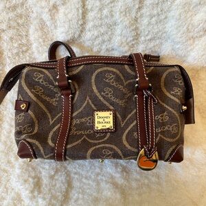 Dooney and Burke brown bag with hearts